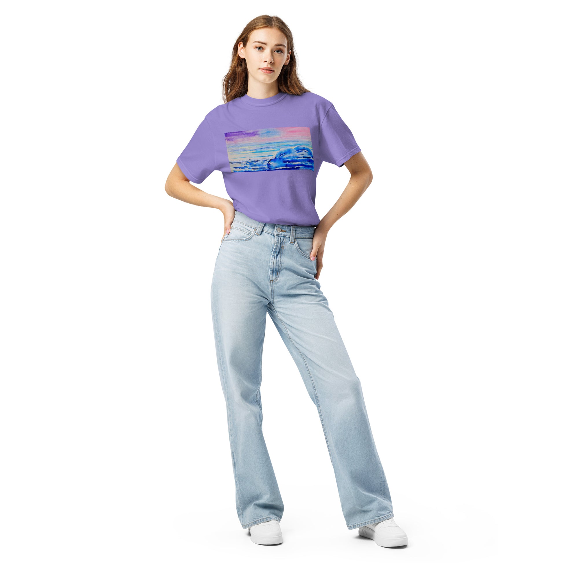 Comfort Colors short sleeve t-shirt featuring original artwork—garment-dyed for a soft, lived-in feel; relaxed fit, durable cotton fabric, and perfect for casual wear, art lovers, or gifting.