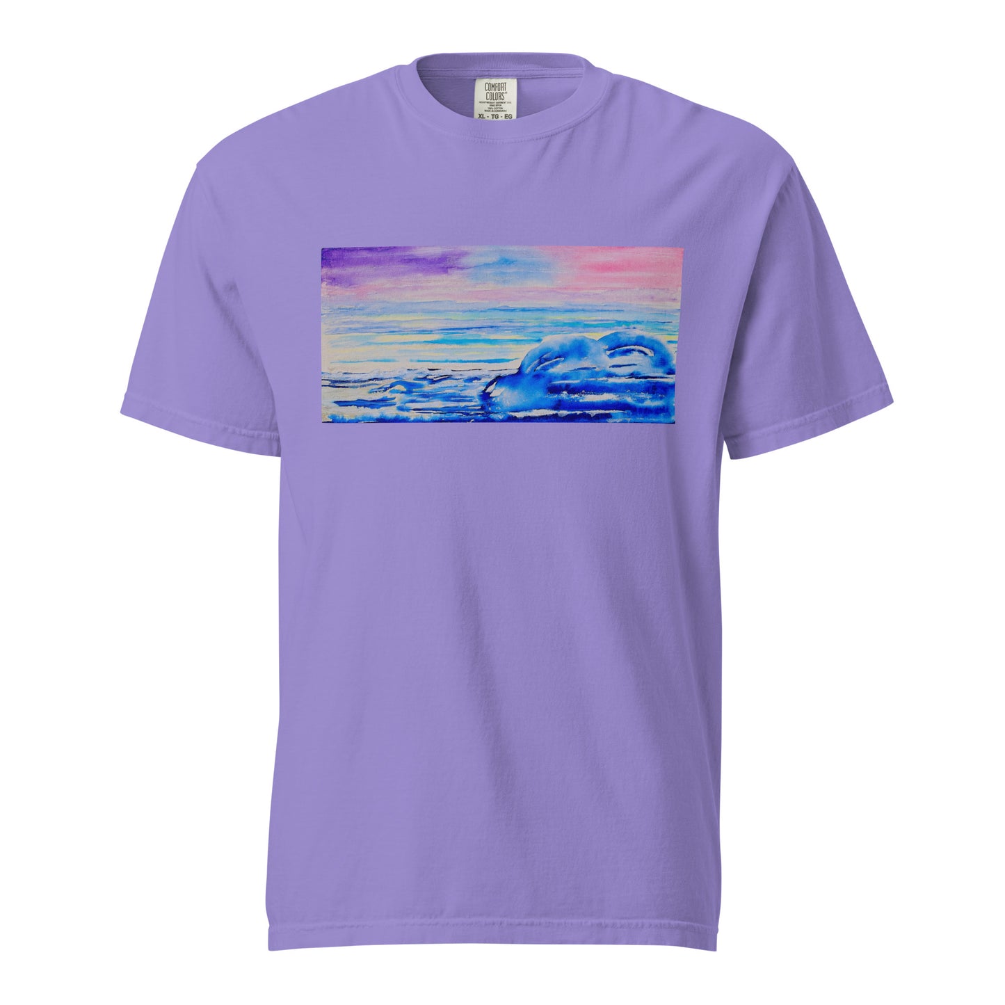 Comfort Colors short sleeve t-shirt featuring original artwork—garment-dyed for a soft, lived-in feel; relaxed fit, durable cotton fabric, and perfect for casual wear, art lovers, or gifting.