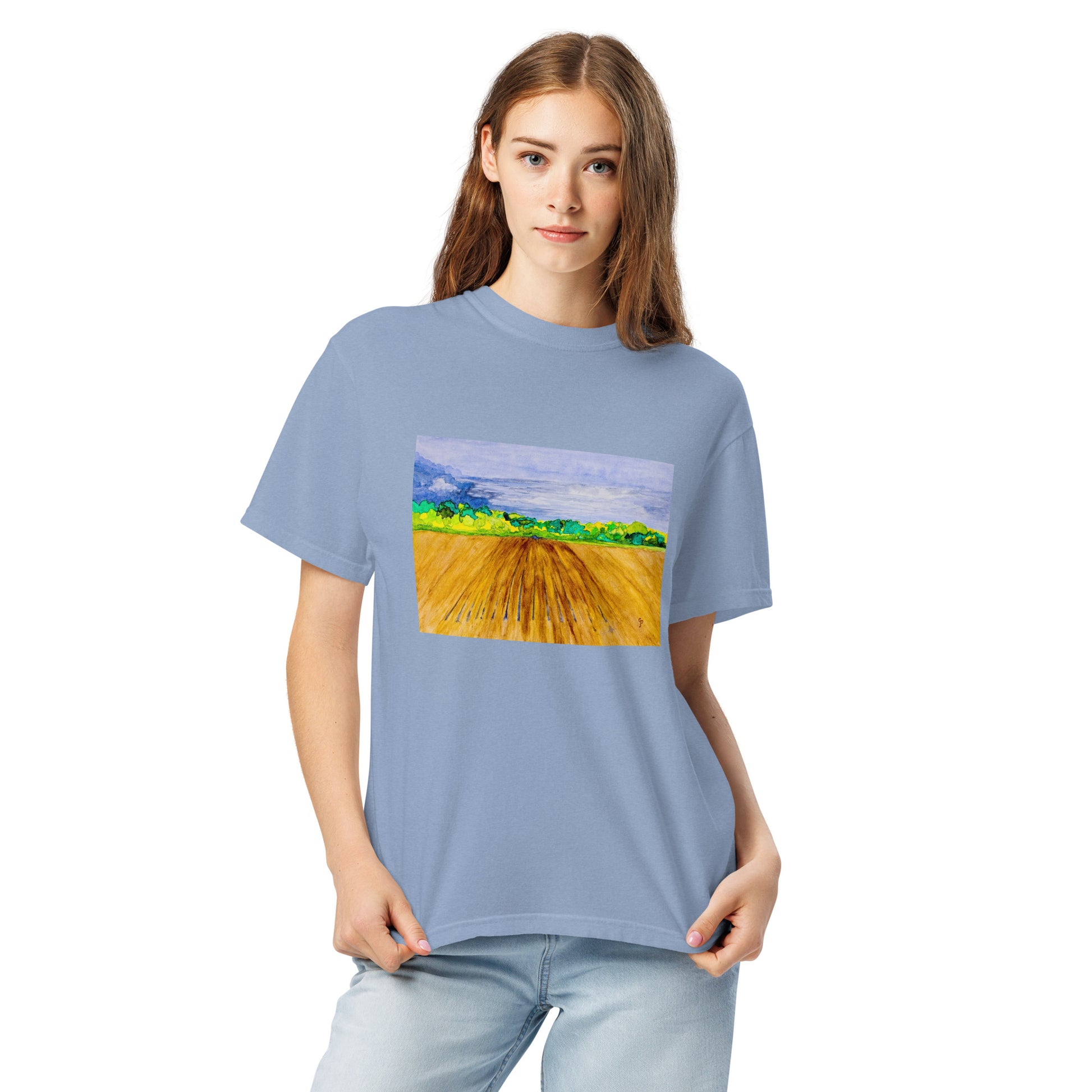 Comfort Colors short sleeve t-shirt featuring original artwork—garment-dyed for a soft, lived-in feel; relaxed fit, durable cotton fabric, and perfect for casual wear, art lovers, or gifting.