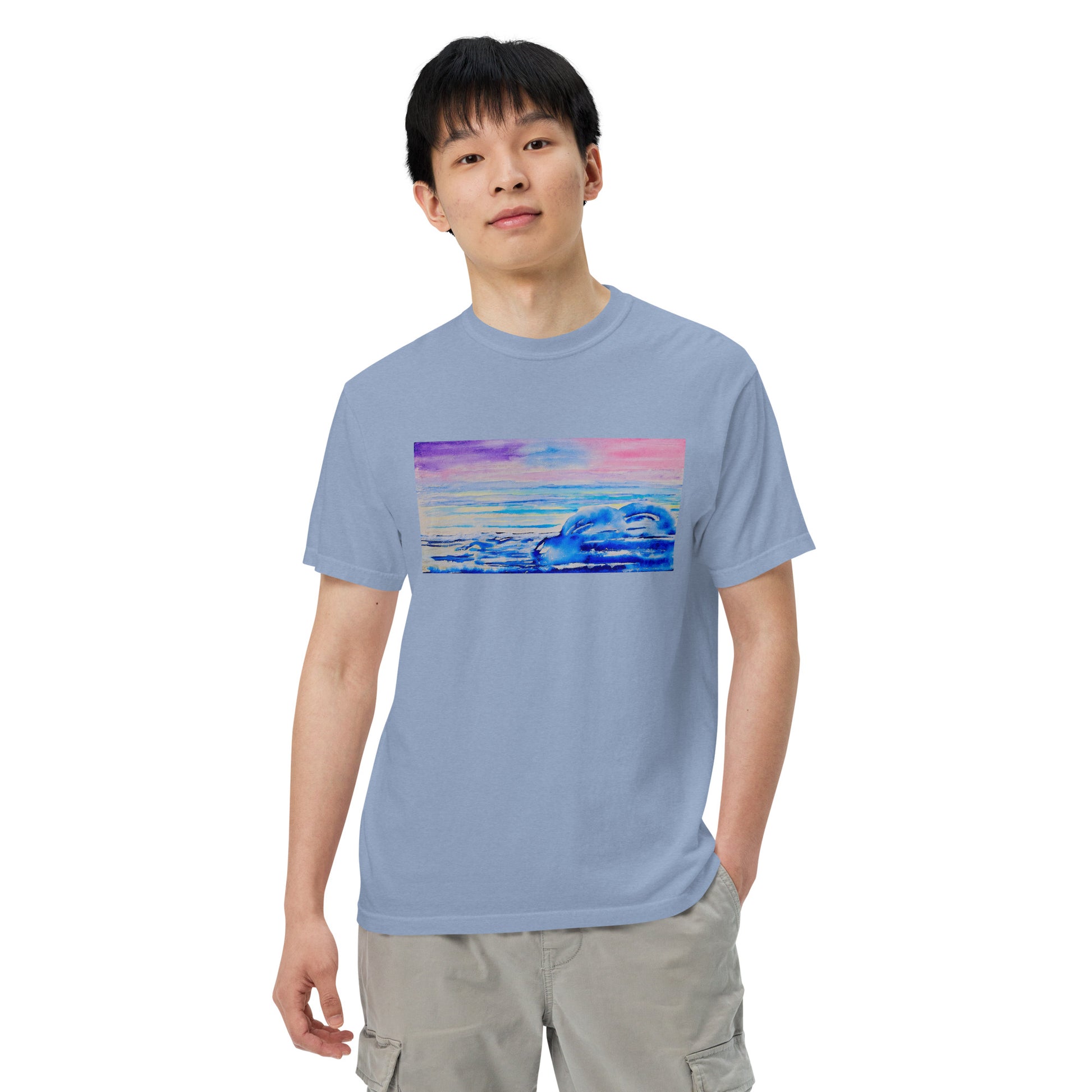 Comfort Colors short sleeve t-shirt featuring original artwork—garment-dyed for a soft, lived-in feel; relaxed fit, durable cotton fabric, and perfect for casual wear, art lovers, or gifting.