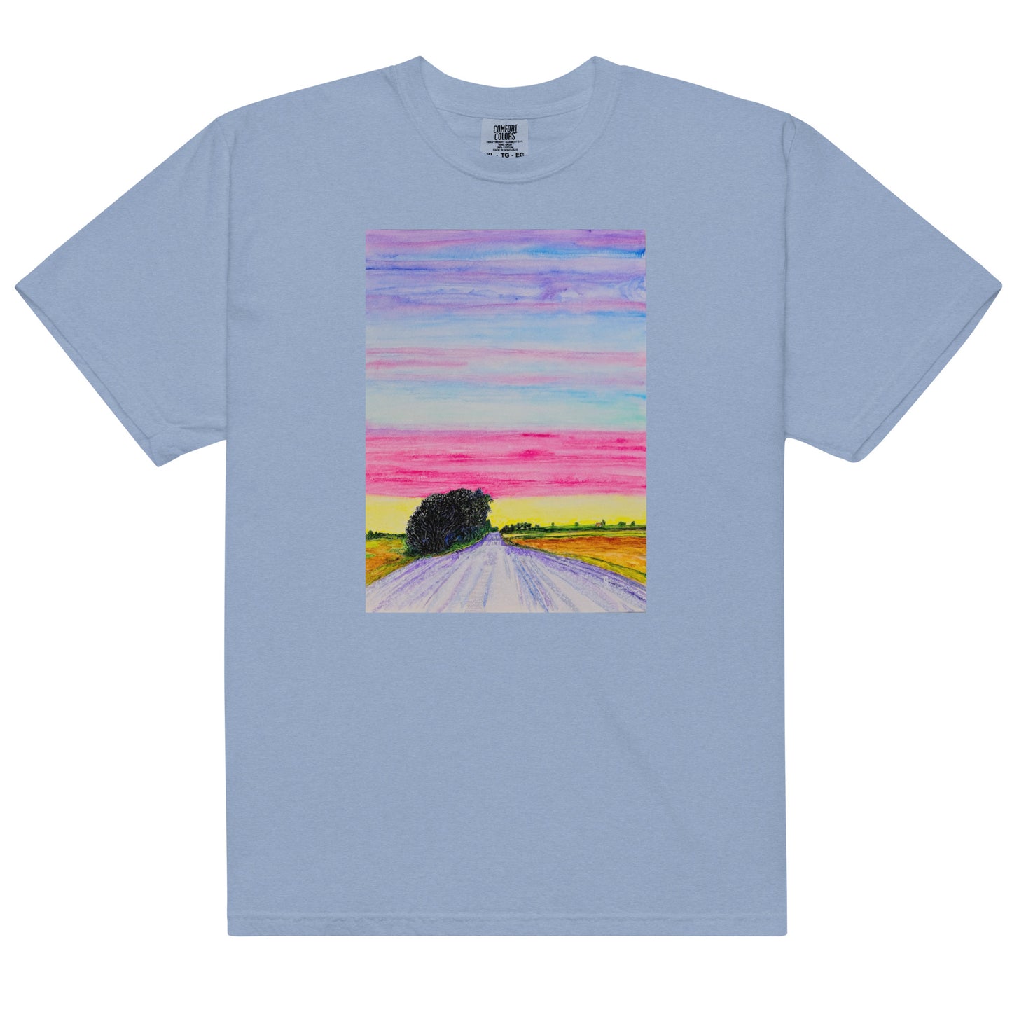 Comfort Colors short sleeve t-shirt featuring original artwork—garment-dyed for a soft, lived-in feel; relaxed fit, durable cotton fabric, and perfect for casual wear, art lovers, or gifting.