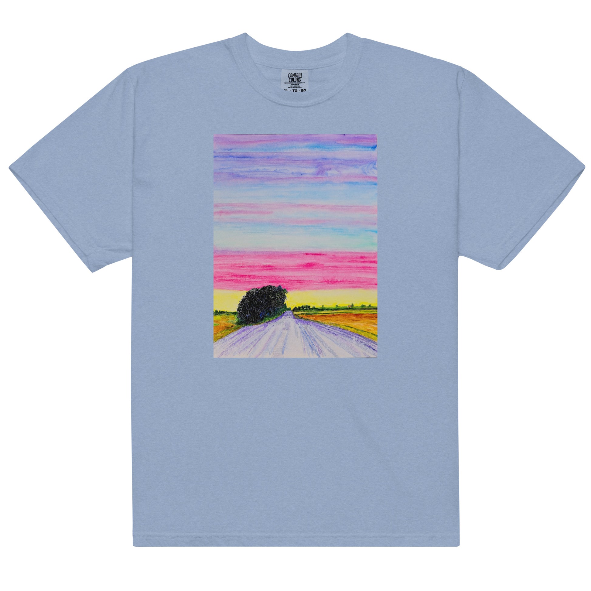 Comfort Colors short sleeve t-shirt featuring original artwork—garment-dyed for a soft, lived-in feel; relaxed fit, durable cotton fabric, and perfect for casual wear, art lovers, or gifting.