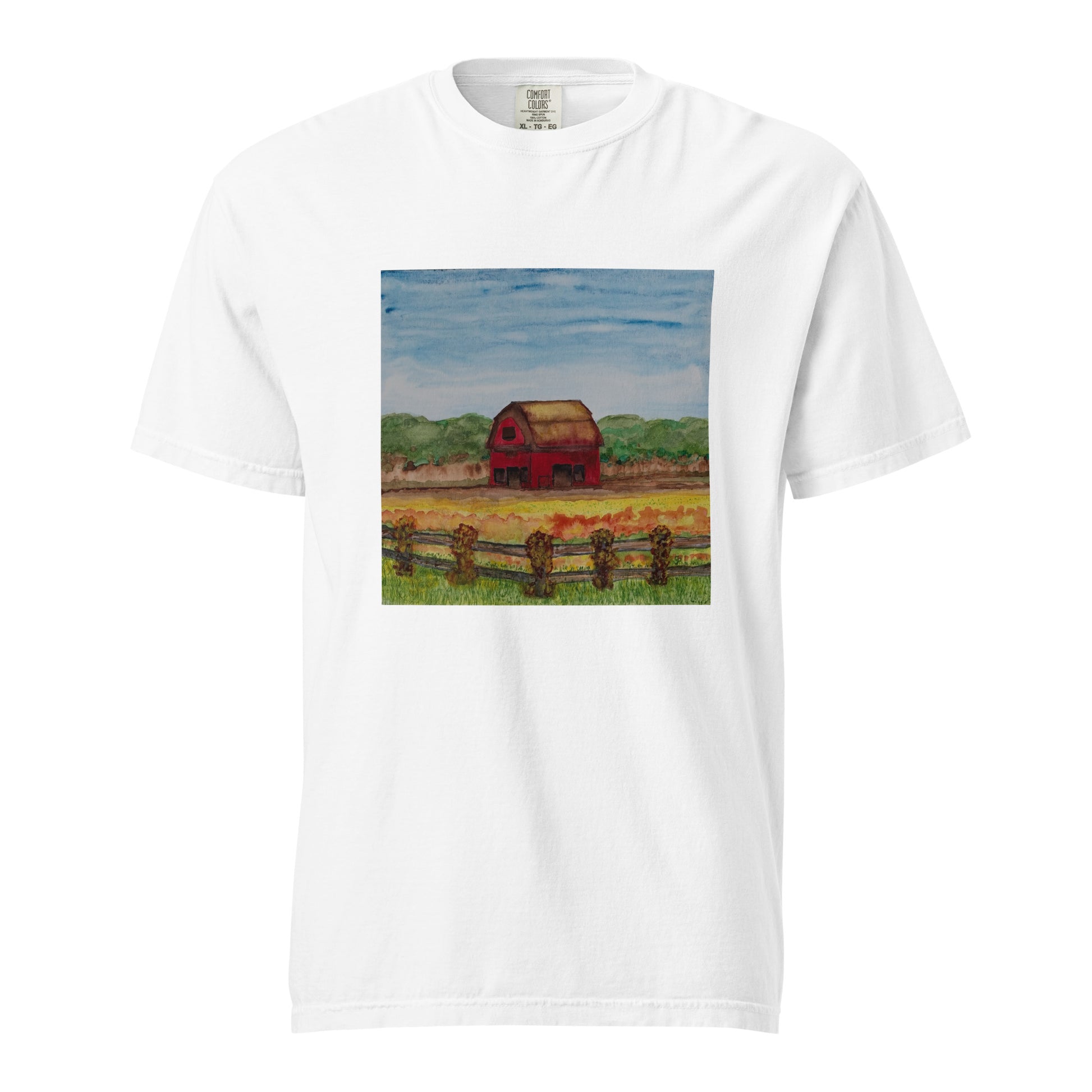 Comfort Colors short sleeve t-shirt featuring original artwork—garment-dyed for a soft, lived-in feel; relaxed fit, durable cotton fabric, and perfect for casual wear, art lovers, or gifting.