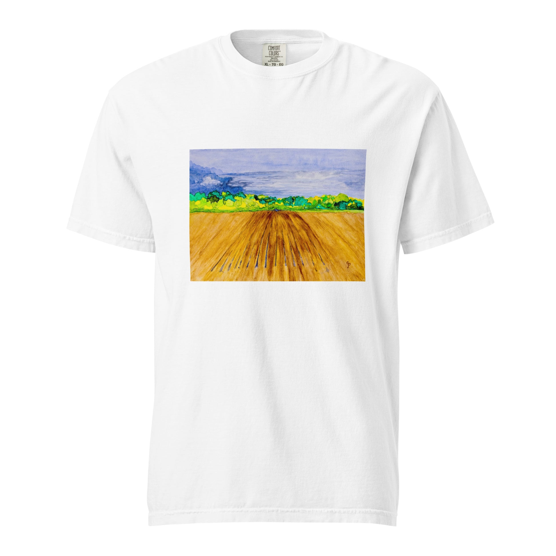 Comfort Colors short sleeve t-shirt featuring original artwork—garment-dyed for a soft, lived-in feel; relaxed fit, durable cotton fabric, and perfect for casual wear, art lovers, or gifting.