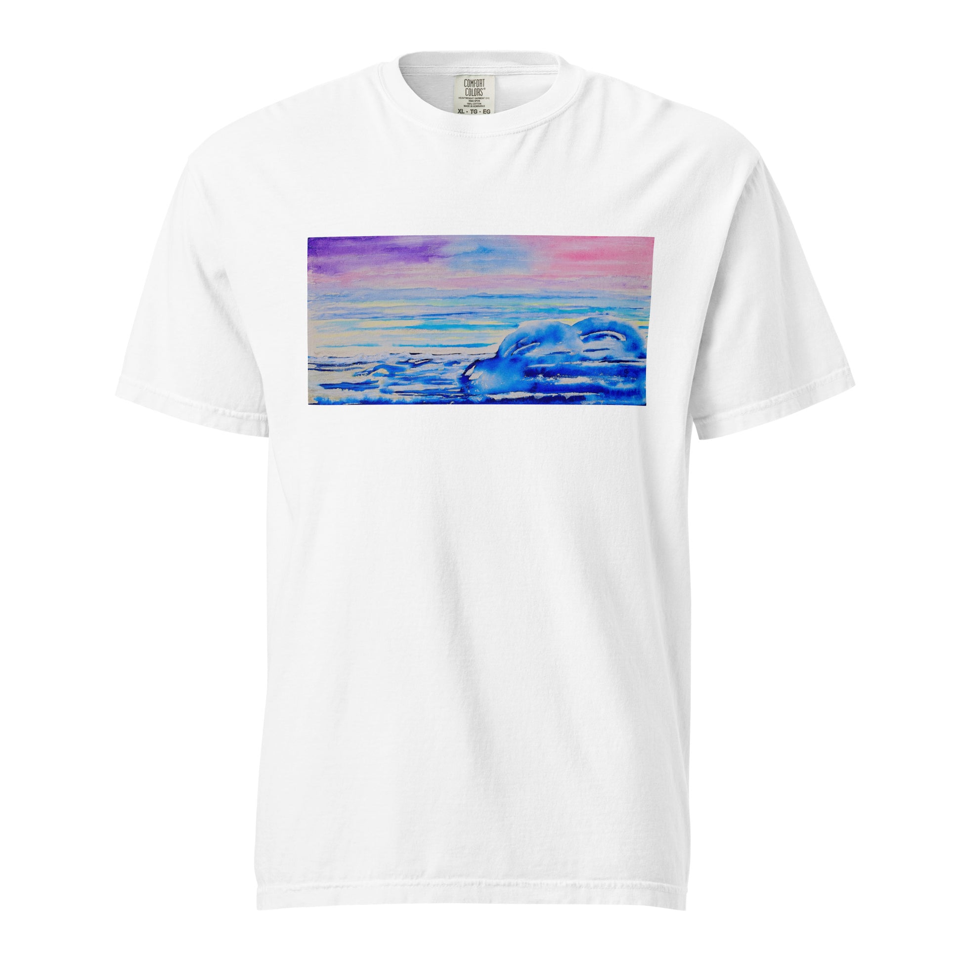 Comfort Colors short sleeve t-shirt featuring original artwork—garment-dyed for a soft, lived-in feel; relaxed fit, durable cotton fabric, and perfect for casual wear, art lovers, or gifting.
