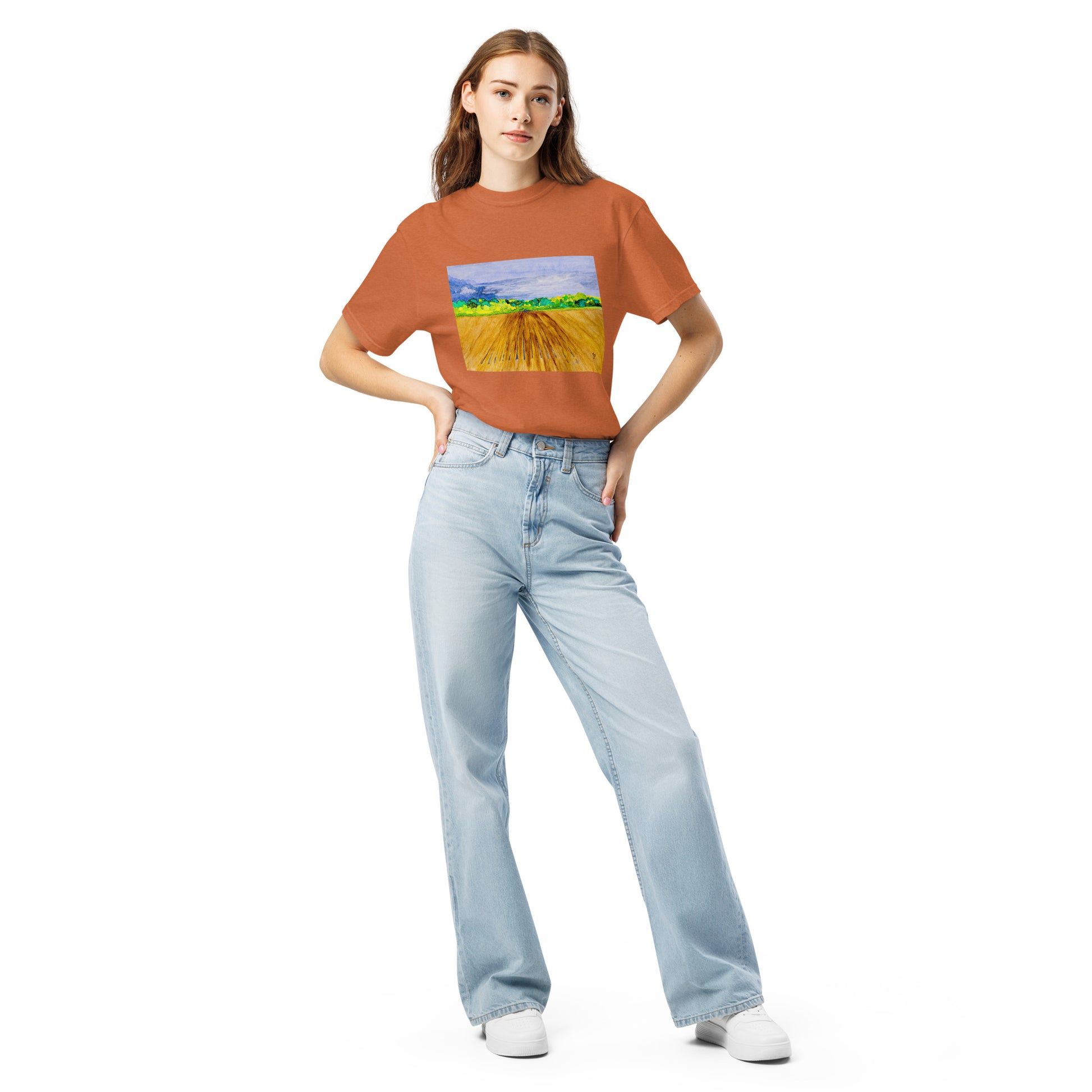 Comfort Colors short sleeve t-shirt featuring original artwork—garment-dyed for a soft, lived-in feel; relaxed fit, durable cotton fabric, and perfect for casual wear, art lovers, or gifting.