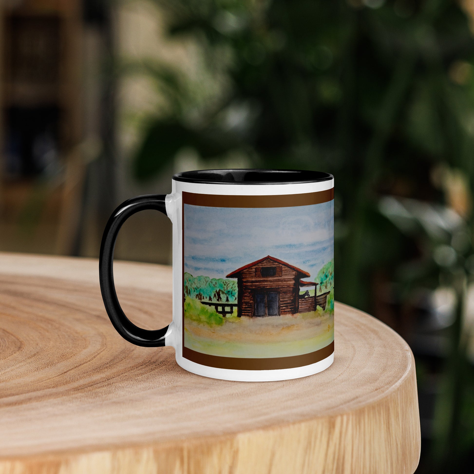 Ceramic mug featuring original artwork, perfect for coffee, tea, or hot cocoa—microwave and dishwasher safe, ideal for daily use, gifting, or adding artistic charm to your kitchen.