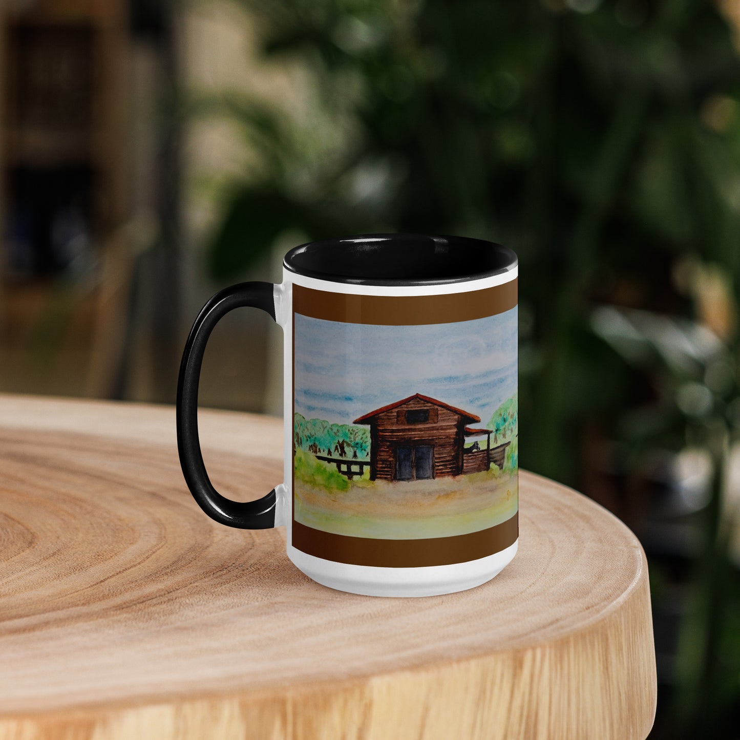 Ceramic mug featuring original artwork, perfect for coffee, tea, or hot cocoa—microwave and dishwasher safe, ideal for daily use, gifting, or adding artistic charm to your kitchen.