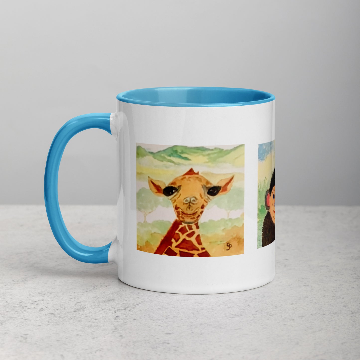 Ceramic mug featuring original artwork, perfect for coffee, tea, or hot cocoa—microwave and dishwasher safe, ideal for daily use, gifting, or adding artistic charm to your kitchen.