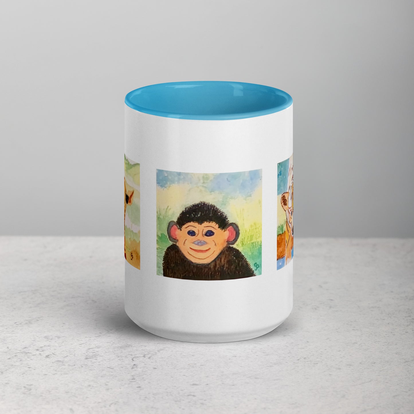 Ceramic mug featuring original artwork, perfect for coffee, tea, or hot cocoa—microwave and dishwasher safe, ideal for daily use, gifting, or adding artistic charm to your kitchen.