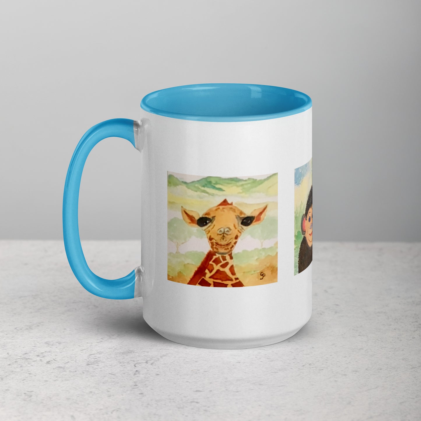 Ceramic mug featuring original artwork, perfect for coffee, tea, or hot cocoa—microwave and dishwasher safe, ideal for daily use, gifting, or adding artistic charm to your kitchen.