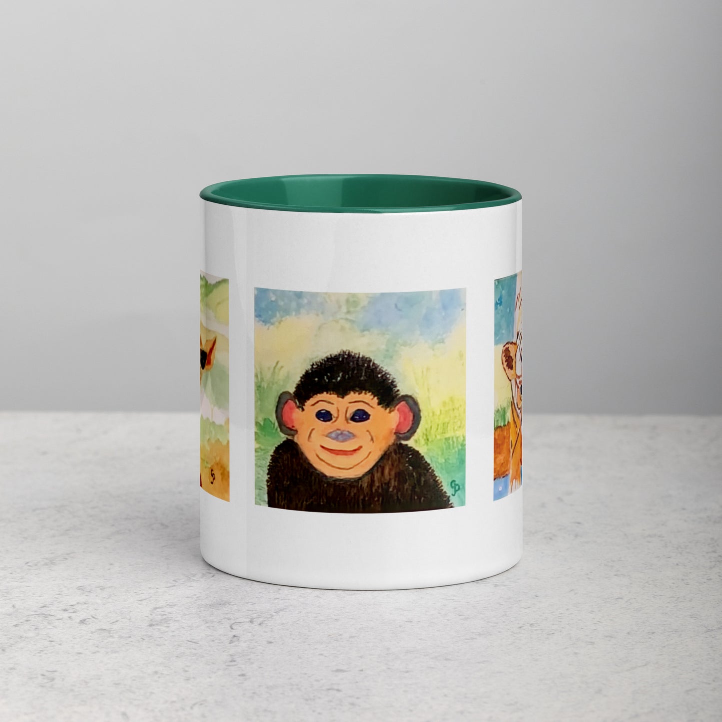 Ceramic mug featuring original artwork, perfect for coffee, tea, or hot cocoa—microwave and dishwasher safe, ideal for daily use, gifting, or adding artistic charm to your kitchen.
