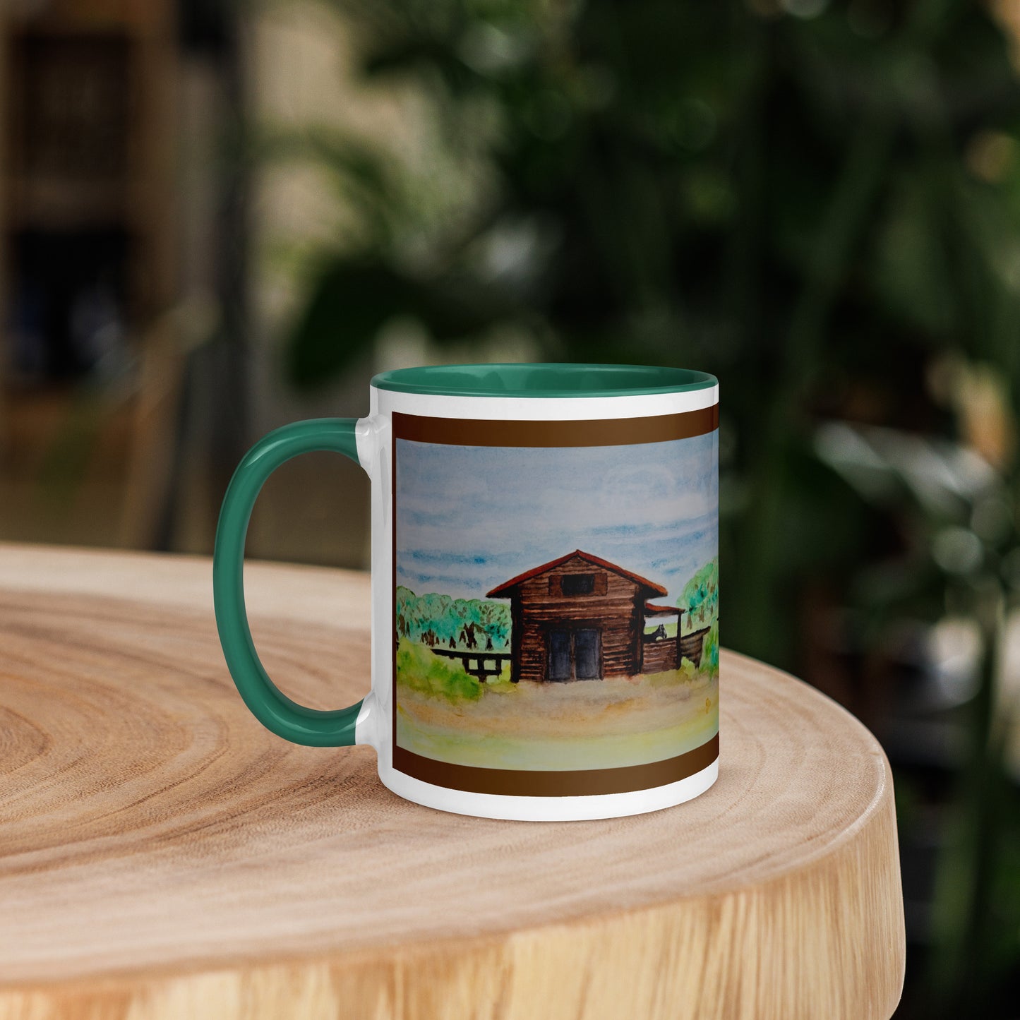 Ceramic mug featuring original artwork, perfect for coffee, tea, or hot cocoa—microwave and dishwasher safe, ideal for daily use, gifting, or adding artistic charm to your kitchen.