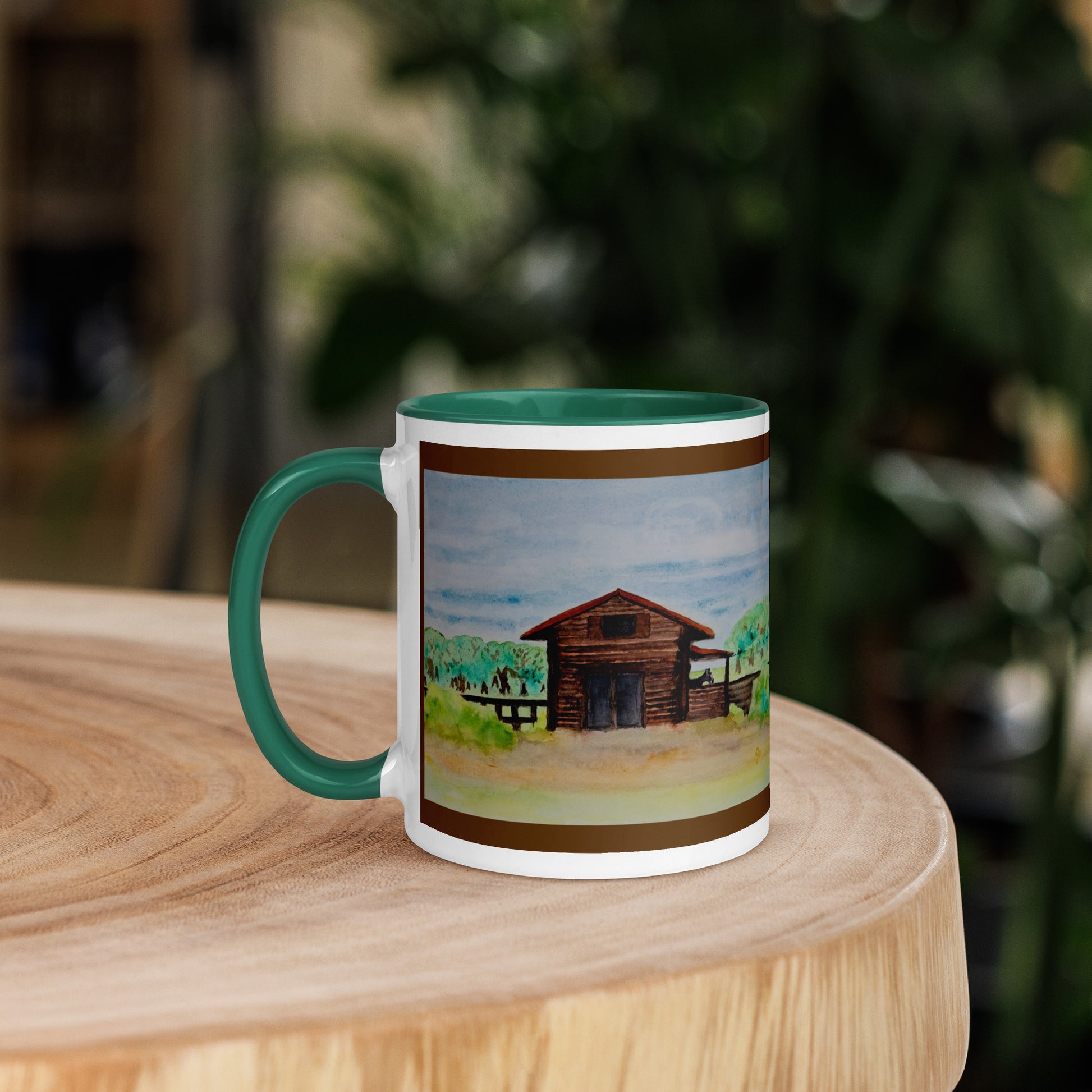 Ceramic mug featuring original artwork, perfect for coffee, tea, or hot cocoa—microwave and dishwasher safe, ideal for daily use, gifting, or adding artistic charm to your kitchen.