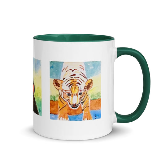 Mug with a tiger cub design