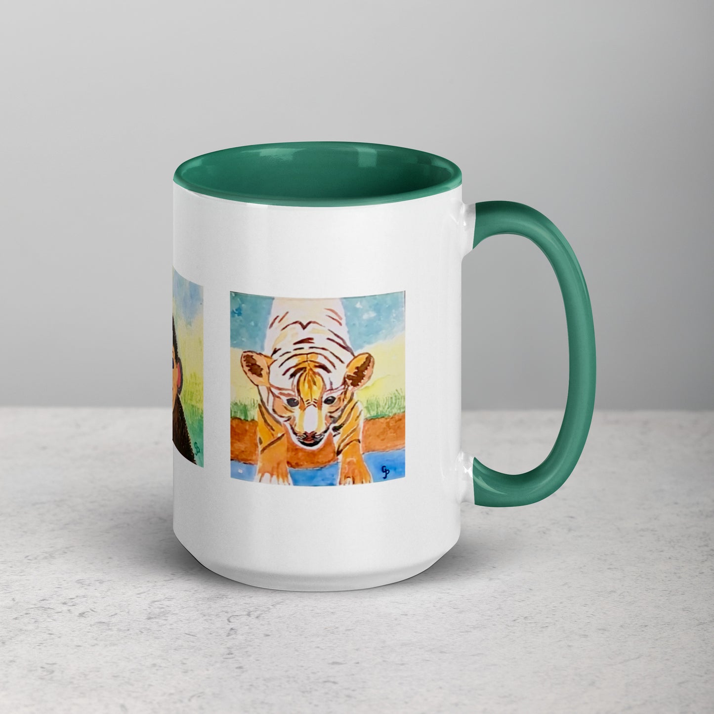 Ceramic mug featuring original artwork, perfect for coffee, tea, or hot cocoa—microwave and dishwasher safe, ideal for daily use, gifting, or adding artistic charm to your kitchen.
