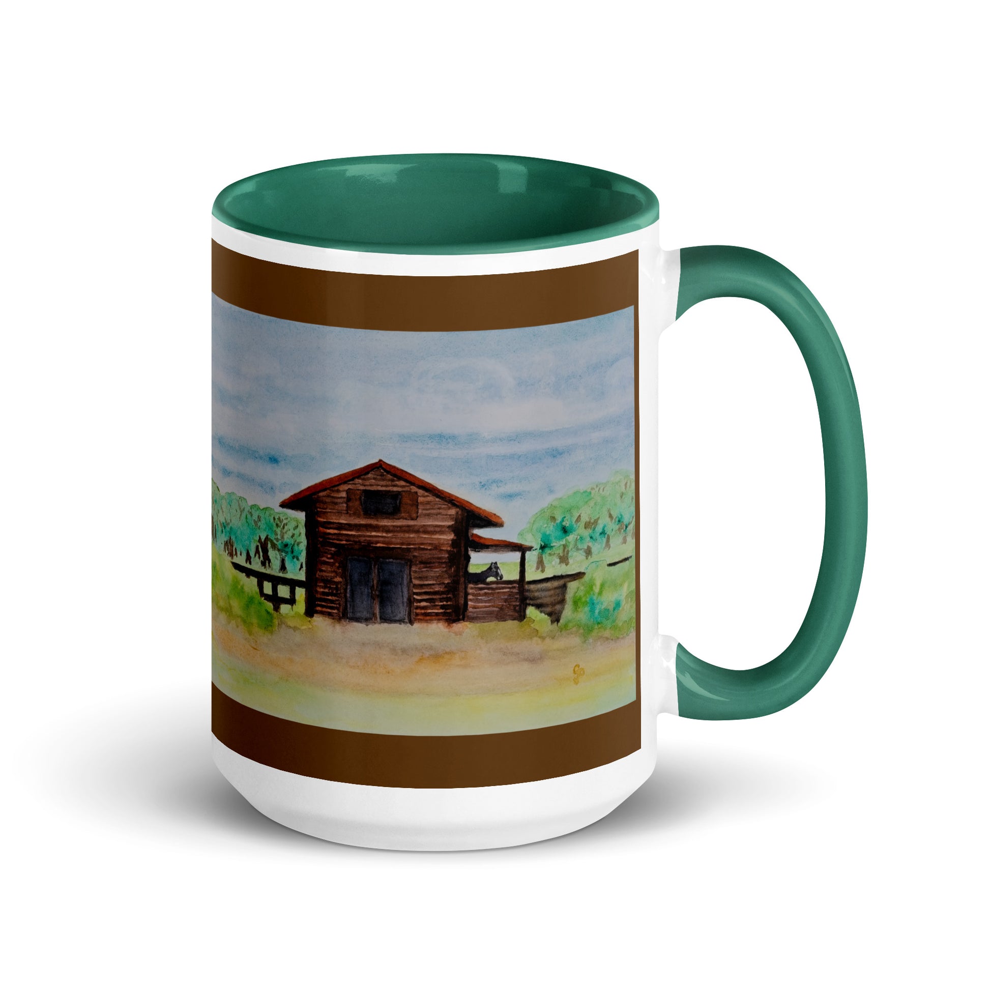Ceramic mug featuring original artwork, perfect for coffee, tea, or hot cocoa—microwave and dishwasher safe, ideal for daily use, gifting, or adding artistic charm to your kitchen.
