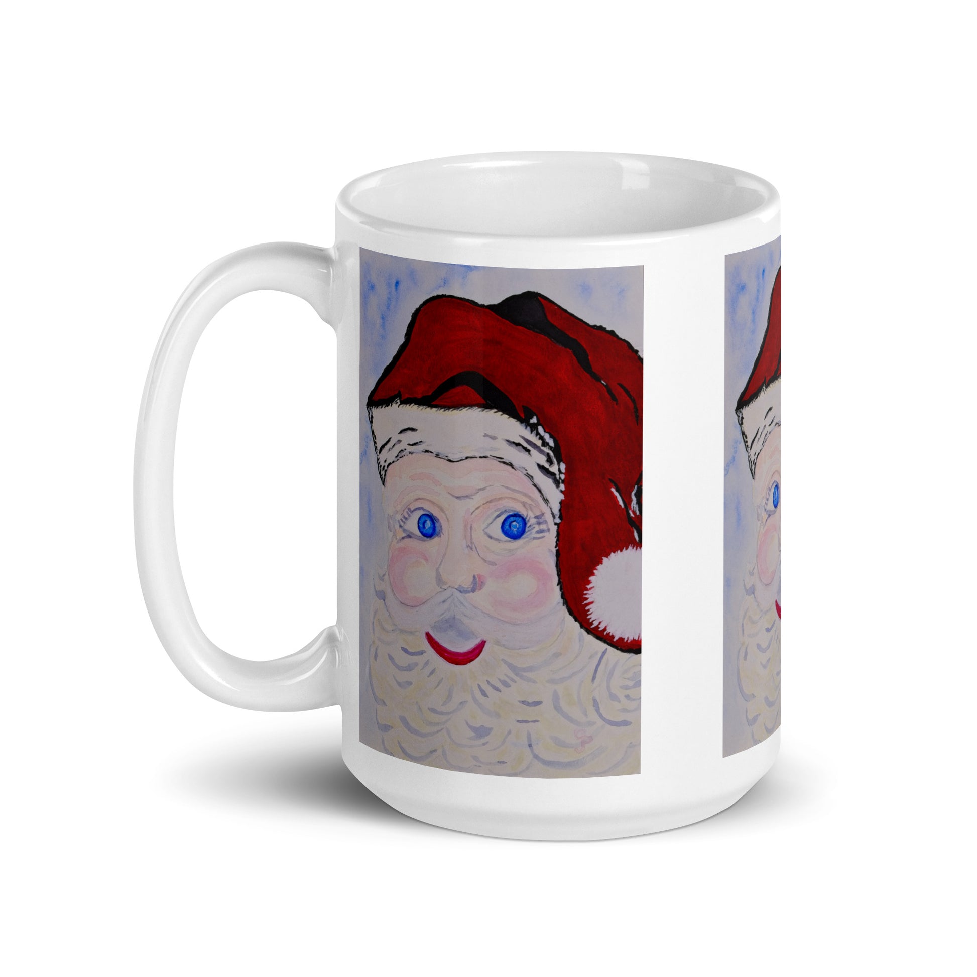 Ceramic mug featuring original artwork, perfect for coffee, tea, or hot cocoa—microwave and dishwasher safe, ideal for daily use, gifting, or adding artistic charm to your kitchen.