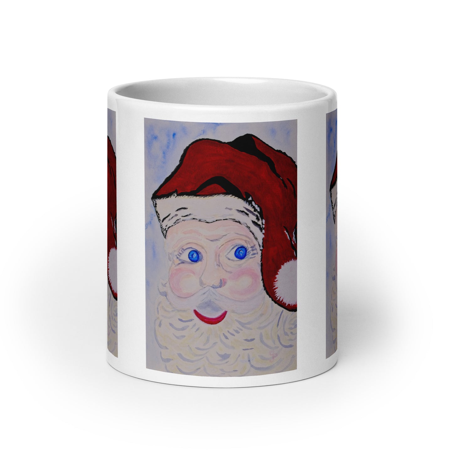 Ceramic mug featuring original artwork, perfect for coffee, tea, or hot cocoa—microwave and dishwasher safe, ideal for daily use, gifting, or adding artistic charm to your kitchen.
