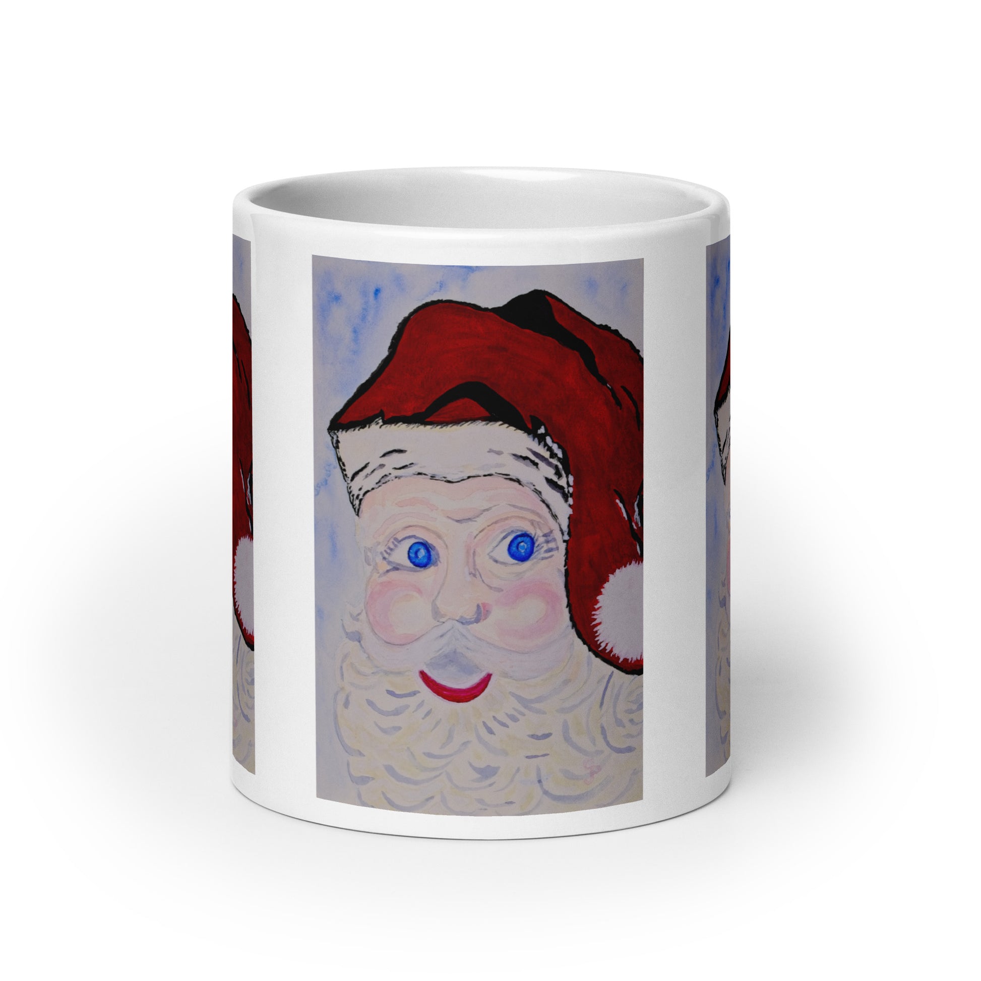 Ceramic mug featuring original artwork, perfect for coffee, tea, or hot cocoa—microwave and dishwasher safe, ideal for daily use, gifting, or adding artistic charm to your kitchen.
