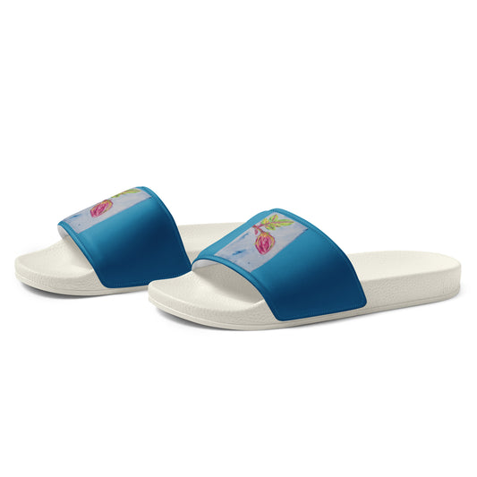 Stylish slides featuring original artwork, designed for comfort and everyday wear—unique artistic shoes perfect for casual outfits, street style, or creative fashion lovers.