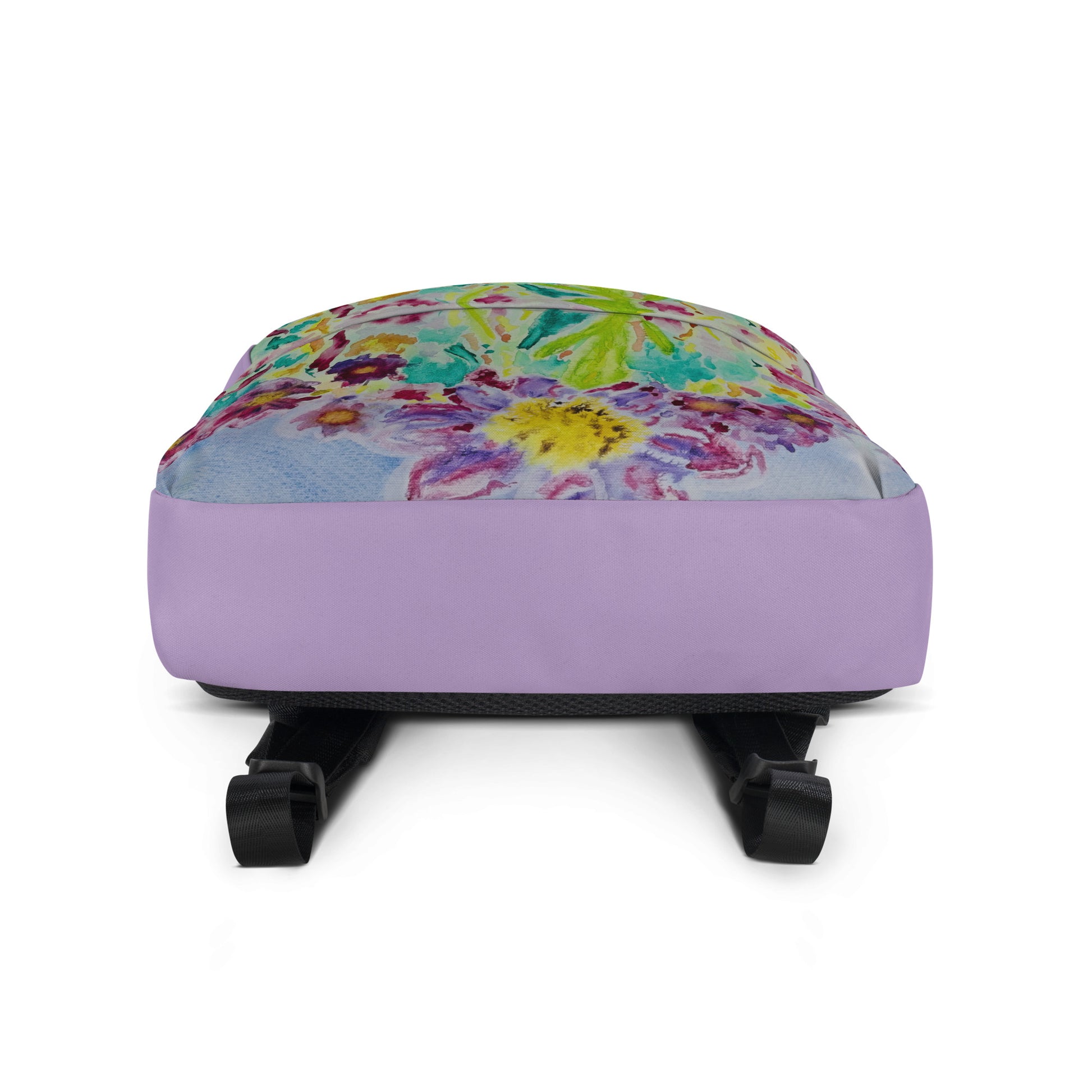 Stylish backpack featuring original artwork, with spacious compartments and durable construction—perfect for school, travel, work, or everyday use; combines function with artistic flair.