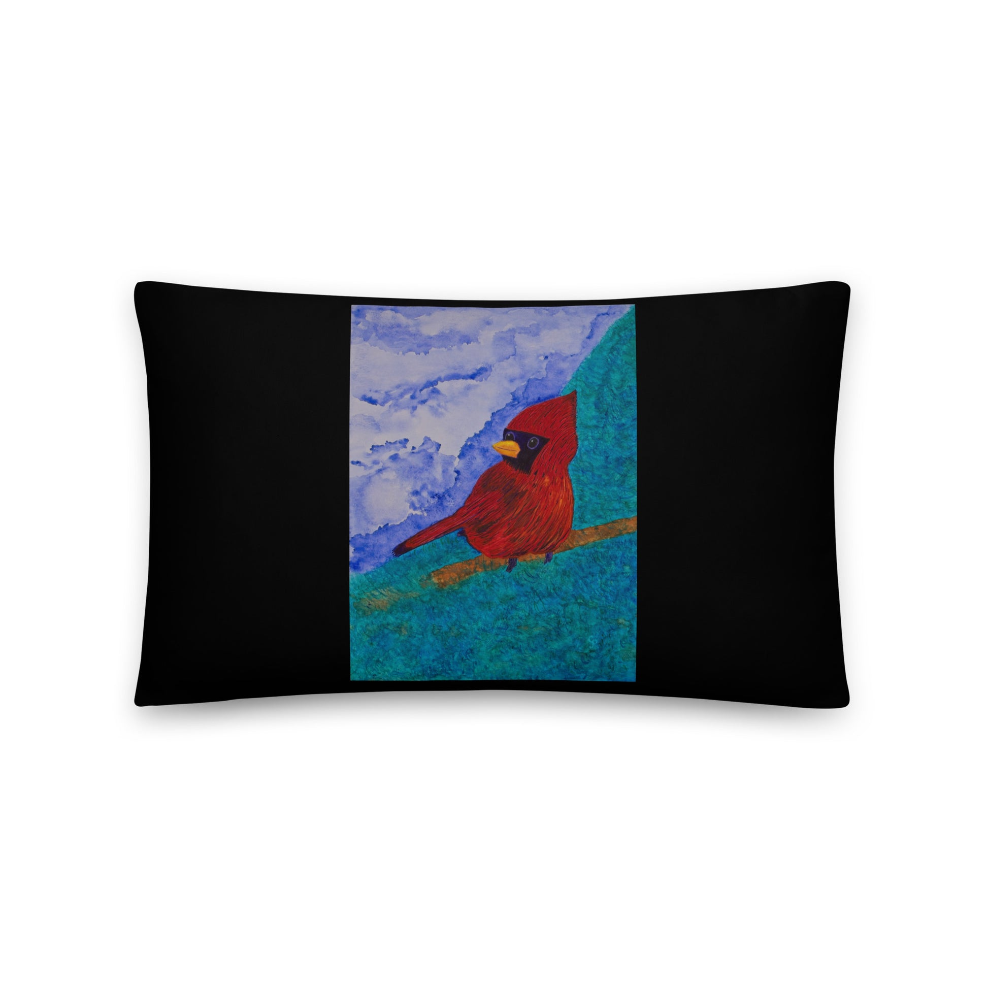 Decorative pillow featuring original artwork—plush, soft-touch fabric with a removable cover; perfect for enhancing living rooms, bedrooms, or cozy spaces with artistic home decor.