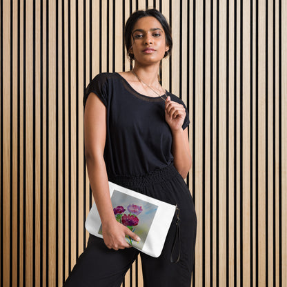 Stylish crossbody bag featuring original artwork—compact, lightweight, and designed for hands-free convenience; perfect for everyday use, travel, or festivals with artistic flair and functional storage.