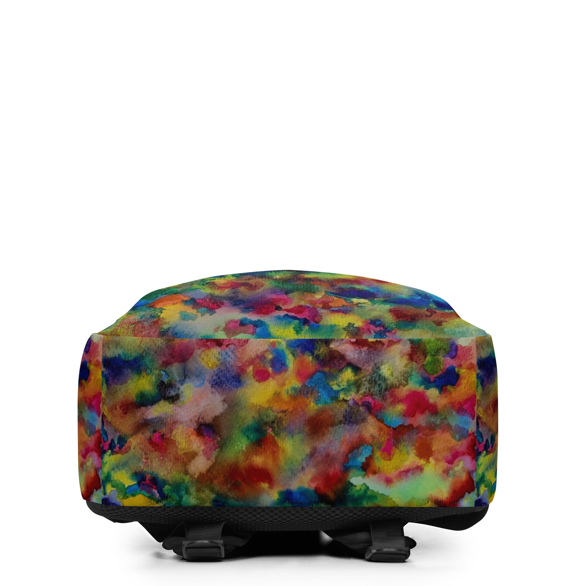 Stylish backpack featuring original artwork, with spacious compartments and durable construction—perfect for school, travel, work, or everyday use; combines function with artistic flair.