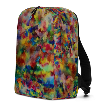 Stylish backpack featuring original artwork, with spacious compartments and durable construction—perfect for school, travel, work, or everyday use; combines function with artistic flair.