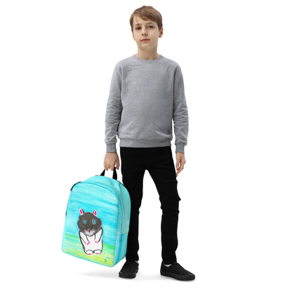 Stylish backpack featuring original artwork, with spacious compartments and durable construction—perfect for school, travel, work, or everyday use; combines function with artistic flair.