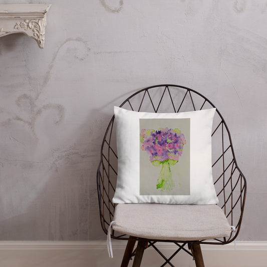 Premium decorative pillow featuring original artwork—plush, soft-touch fabric with a removable cover; perfect for enhancing living rooms, bedrooms, or cozy spaces with artistic home decor.
