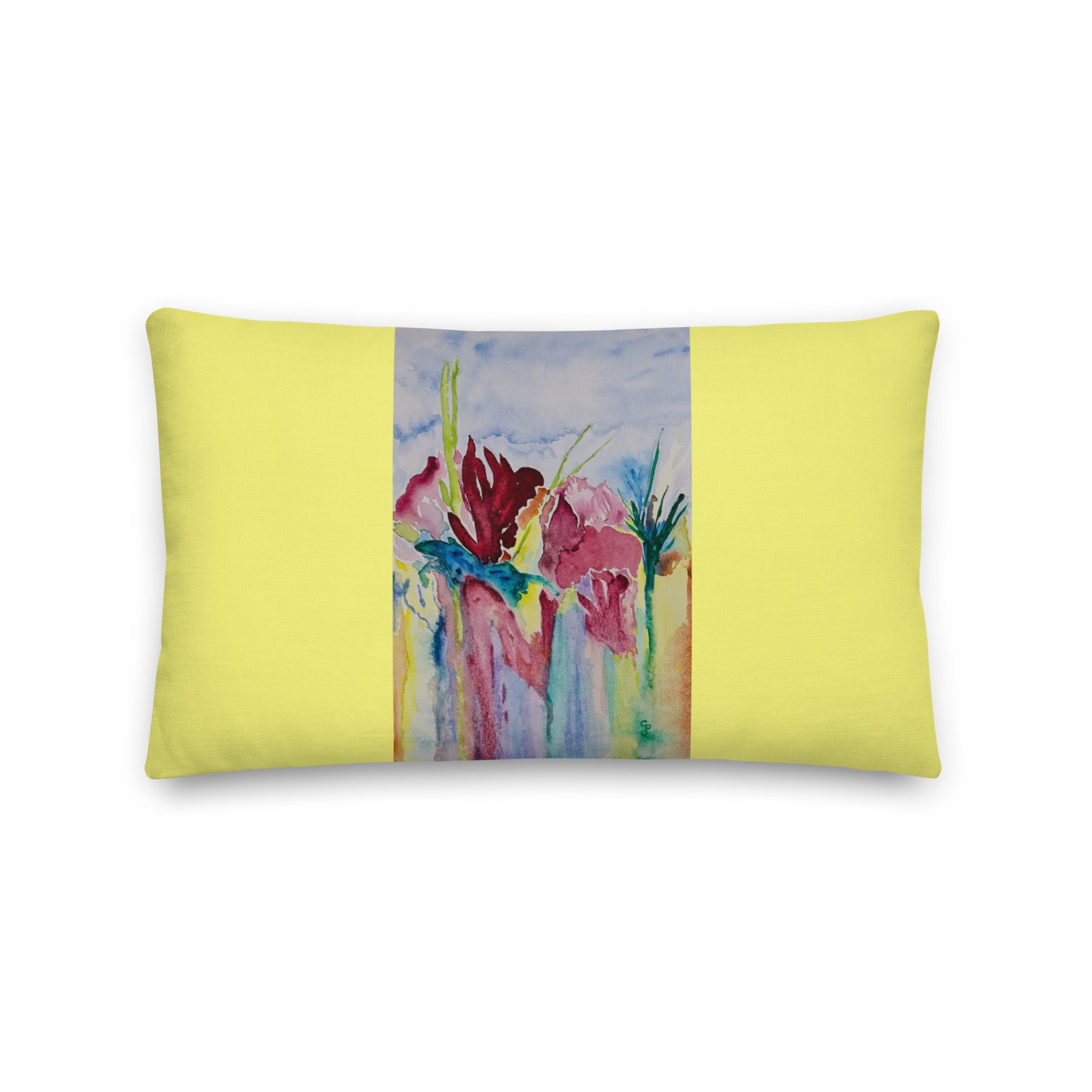 Premium decorative pillow featuring original artwork—plush, soft-touch fabric with a removable cover; perfect for enhancing living rooms, bedrooms, or cozy spaces with artistic home decor.