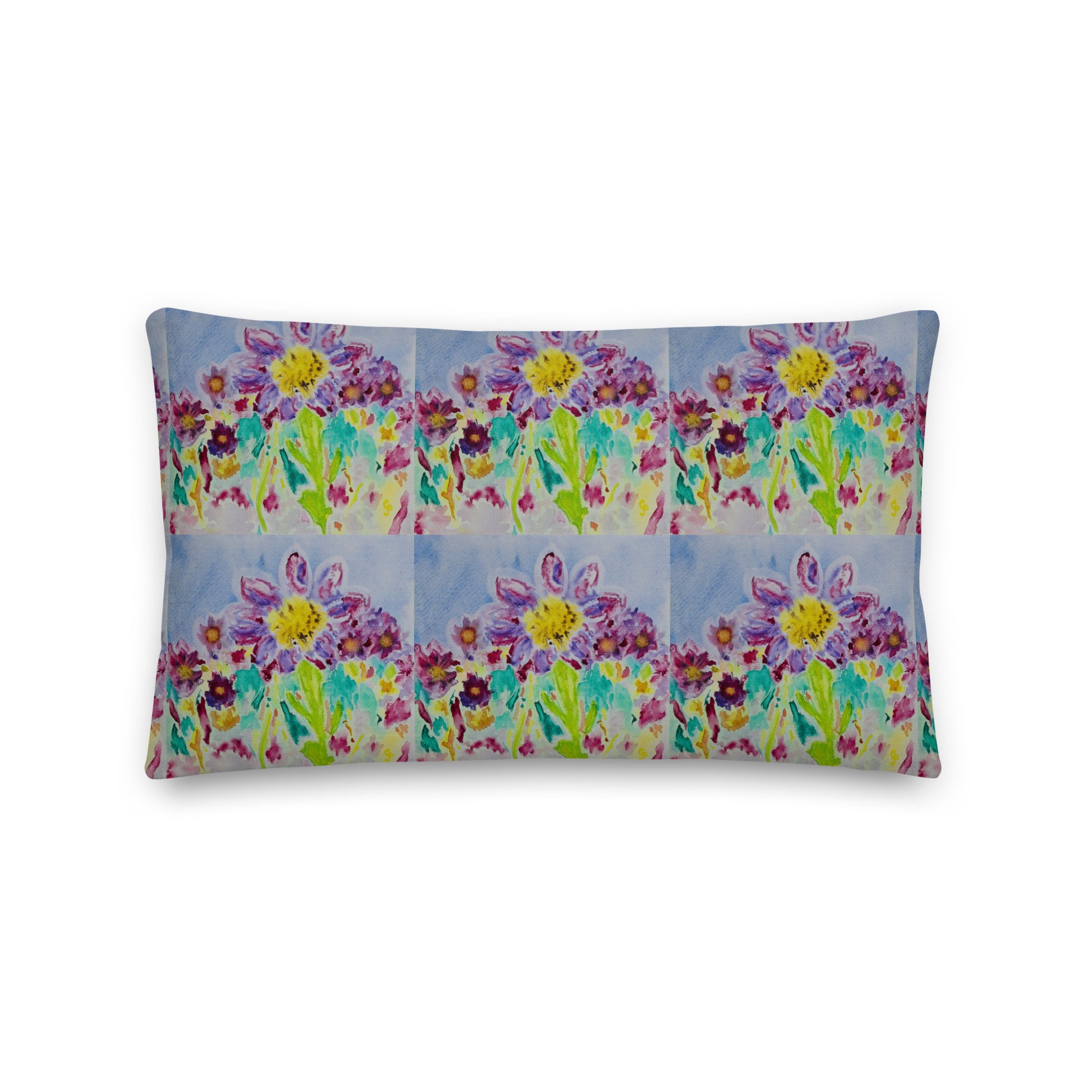 Premium decorative pillow featuring original artwork—plush, soft-touch fabric with a removable cover; perfect for enhancing living rooms, bedrooms, or cozy spaces with artistic home decor.