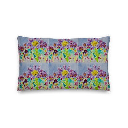 Premium decorative pillow featuring original artwork—plush, soft-touch fabric with a removable cover; perfect for enhancing living rooms, bedrooms, or cozy spaces with artistic home decor.