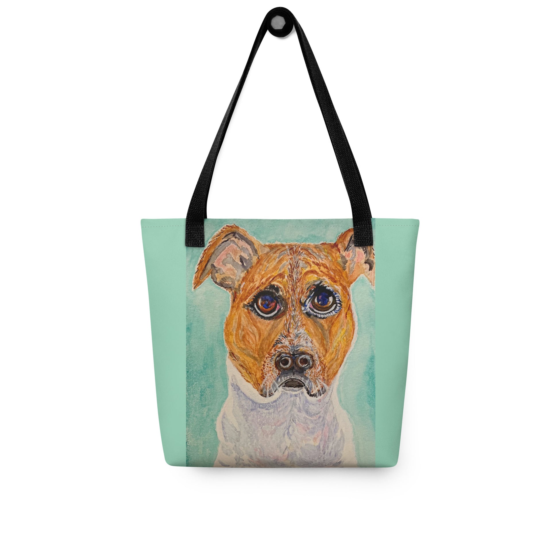 Tote bag with original watercolor artwork, featuring a spacious interior, sturdy straps, and lightweight design—perfect for travel, overnight stays, or stylish carry-on use.