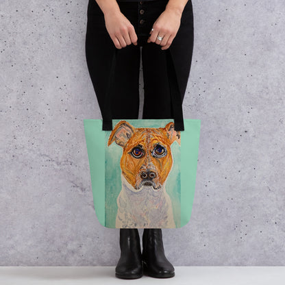 Tote bag with original watercolor artwork, featuring a spacious interior, sturdy straps, and lightweight design—perfect for travel, overnight stays, or stylish carry-on use.