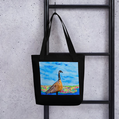 Tote bag with original watercolor artwork, featuring a spacious interior, sturdy straps, and lightweight design—perfect for travel, overnight stays, or stylish carry-on use.