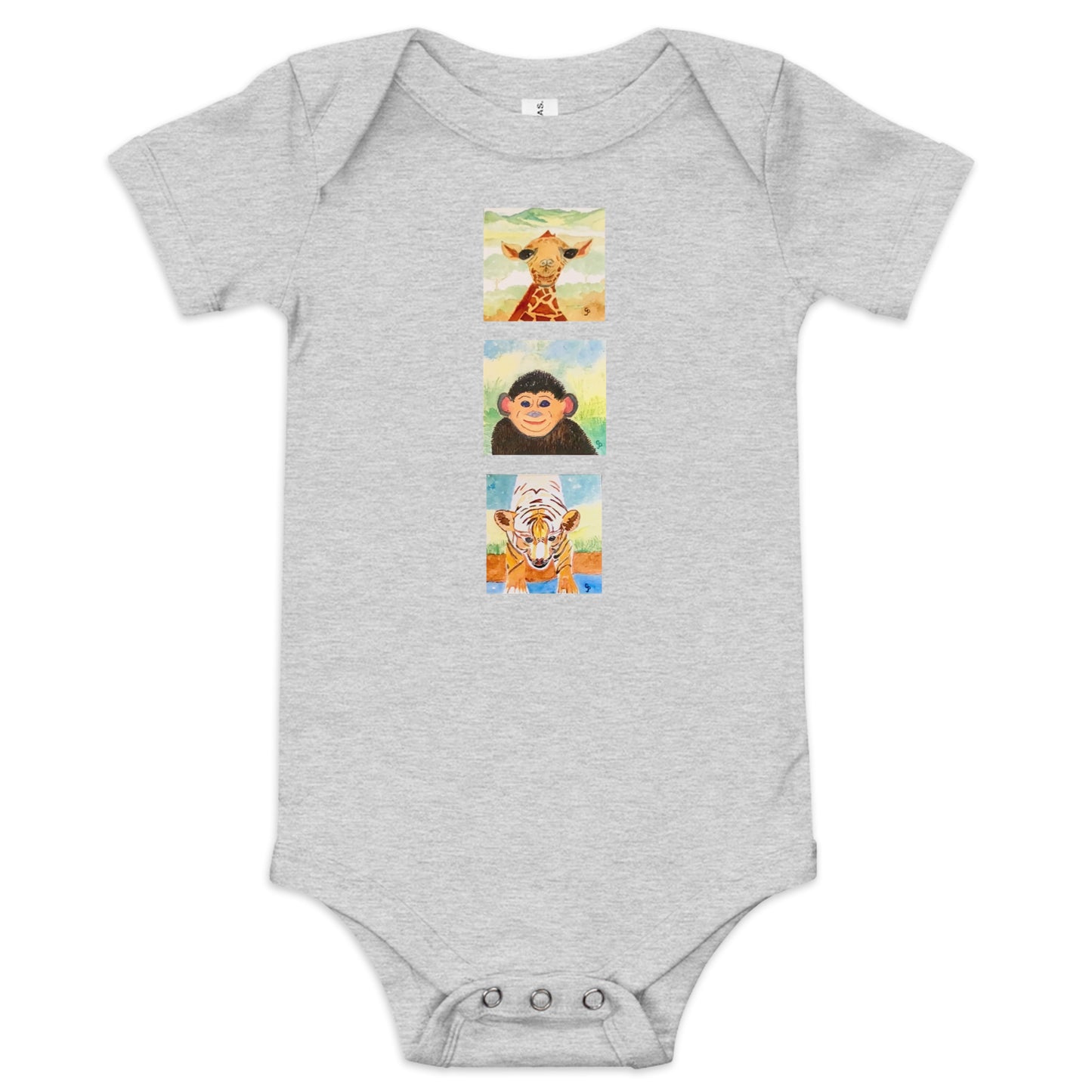 Bella + Canvas unisex short sleeve onesie featuring original artwork—super soft, lightweight, and breathable; perfect for casual wear, layering, or gifting with artistic style and comfort.