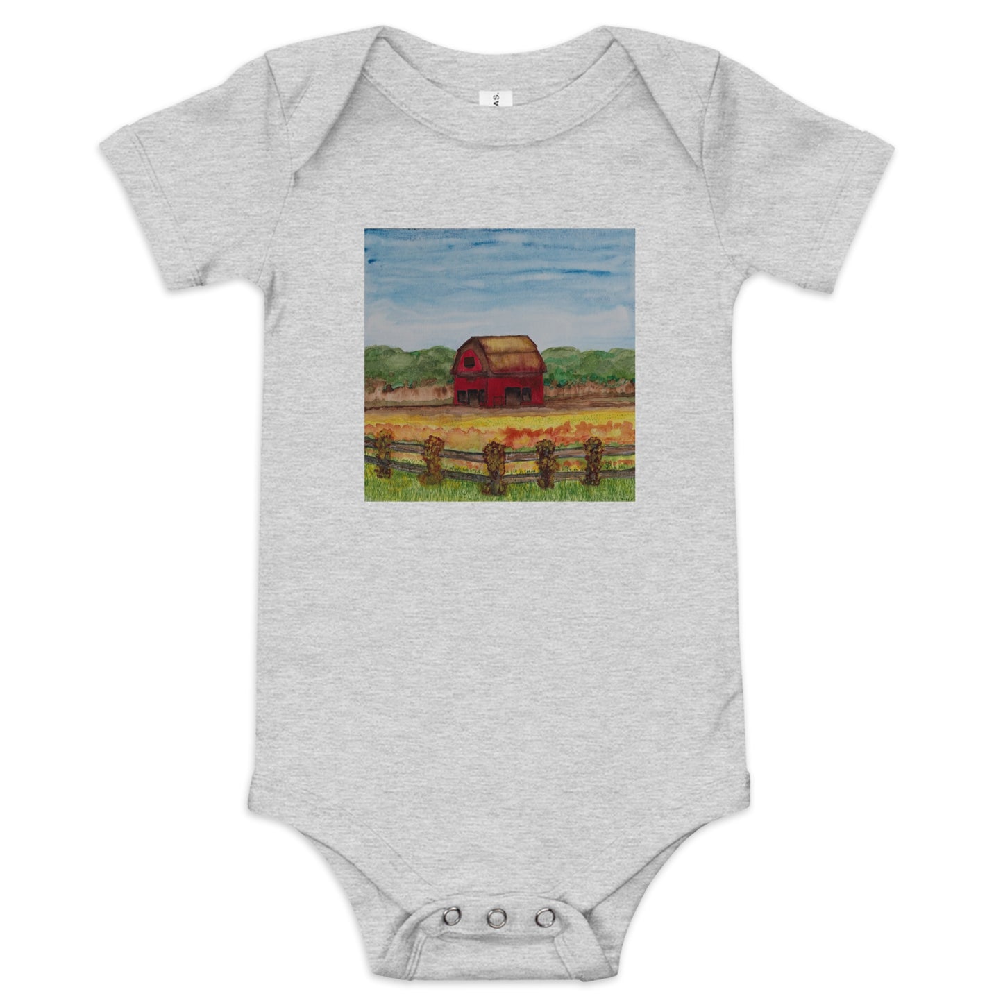 Bella + Canvas unisex short sleeve onesie featuring original artwork—super soft, lightweight, and breathable; perfect for casual wear, layering, or gifting with artistic style and comfort.