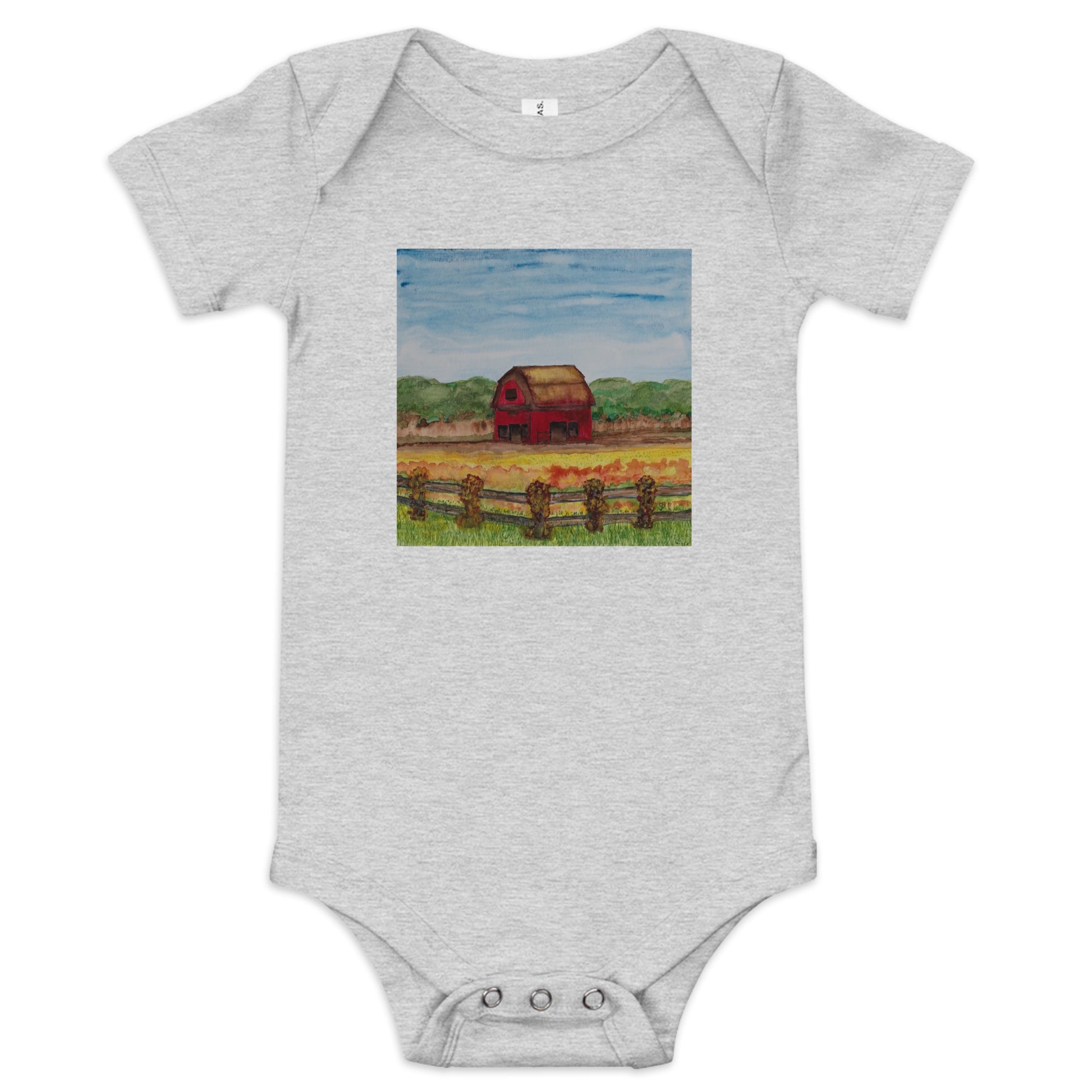Bella + Canvas unisex short sleeve onesie featuring original artwork—super soft, lightweight, and breathable; perfect for casual wear, layering, or gifting with artistic style and comfort.