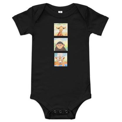 Bella + Canvas unisex short sleeve onesie featuring original artwork—super soft, lightweight, and breathable; perfect for casual wear, layering, or gifting with artistic style and comfort.