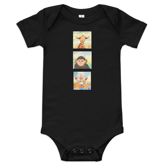 Bella + Canvas unisex short sleeve onesie featuring original artwork—super soft, lightweight, and breathable; perfect for casual wear, layering, or gifting with artistic style and comfort.