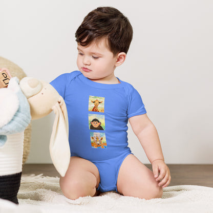 Bella + Canvas unisex short sleeve onesie featuring original artwork—super soft, lightweight, and breathable; perfect for casual wear, layering, or gifting with artistic style and comfort.