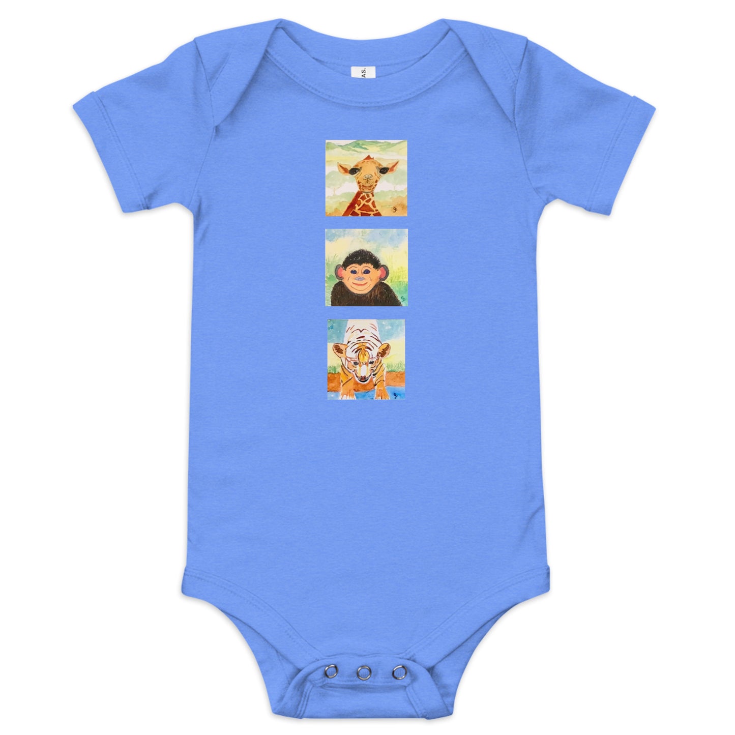 Bella + Canvas unisex short sleeve onesie featuring original artwork—super soft, lightweight, and breathable; perfect for casual wear, layering, or gifting with artistic style and comfort.