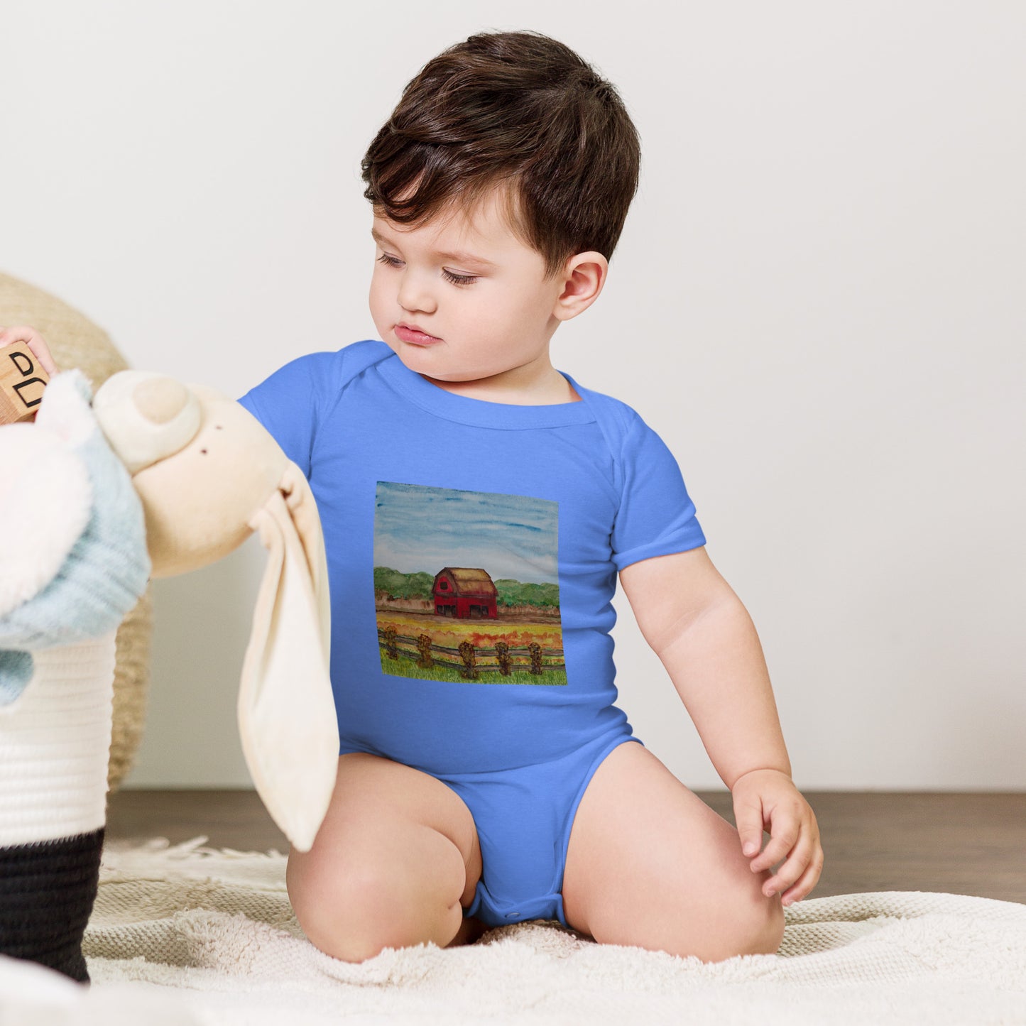Bella + Canvas unisex short sleeve onesie featuring original artwork—super soft, lightweight, and breathable; perfect for casual wear, layering, or gifting with artistic style and comfort.