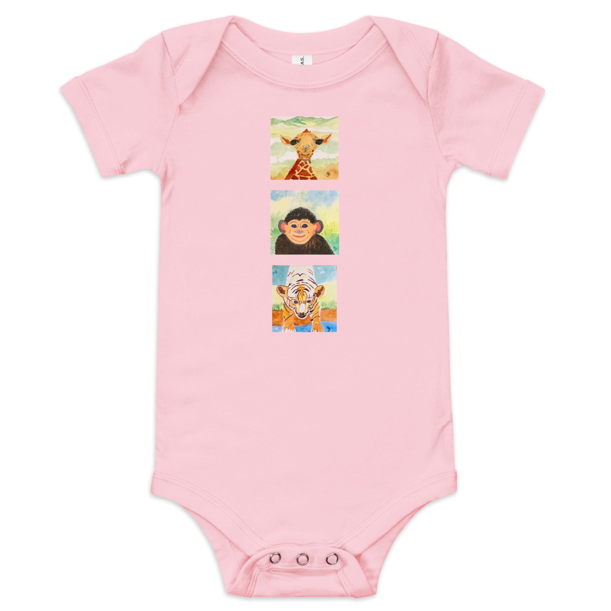 Bella + Canvas unisex short sleeve onesie featuring original artwork—super soft, lightweight, and breathable; perfect for casual wear, layering, or gifting with artistic style and comfort.