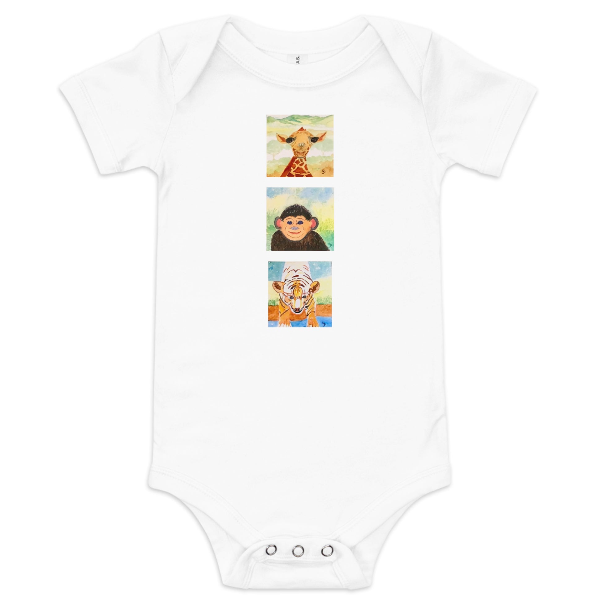 Bella + Canvas unisex short sleeve onesie featuring original artwork—super soft, lightweight, and breathable; perfect for casual wear, layering, or gifting with artistic style and comfort.