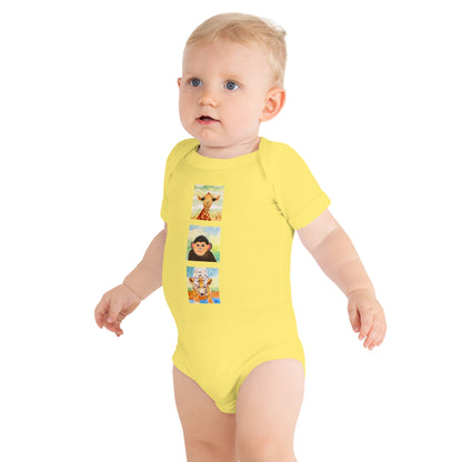 Bella + Canvas unisex short sleeve onesie featuring original artwork—super soft, lightweight, and breathable; perfect for casual wear, layering, or gifting with artistic style and comfort.