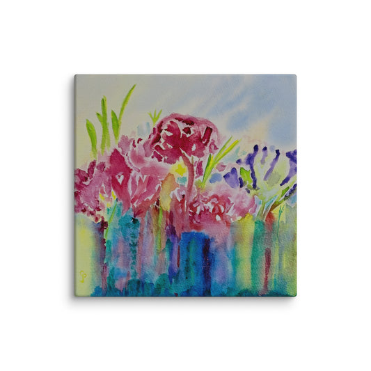 Original canvas wall art featuring watercolor art design, perfect for home decor, gallery walls, or office spaces—high-quality artwork that adds color, character, and creativity to any room.